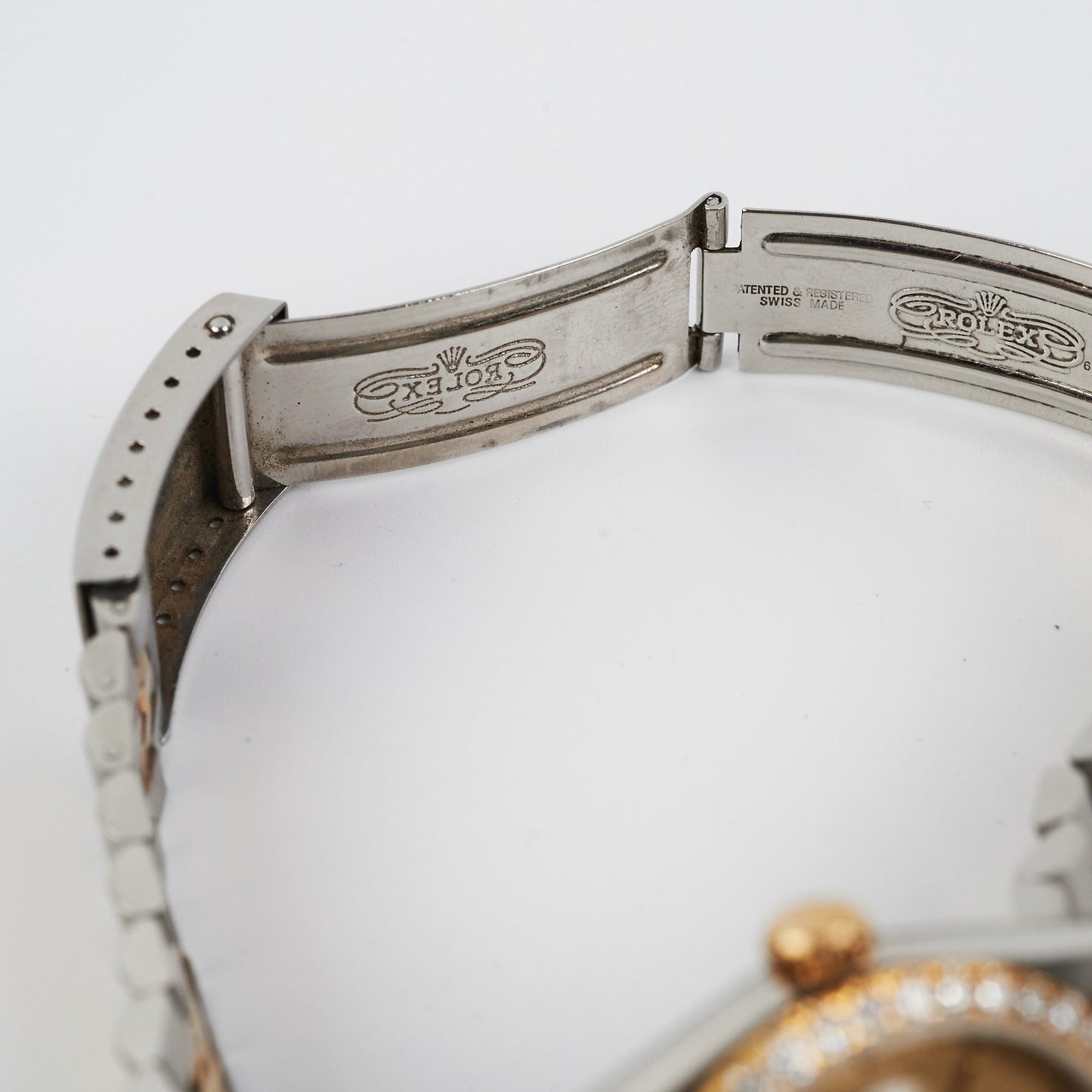 Rolex Datejust 36mm Two Toned Aftermarket Diamonds Watch