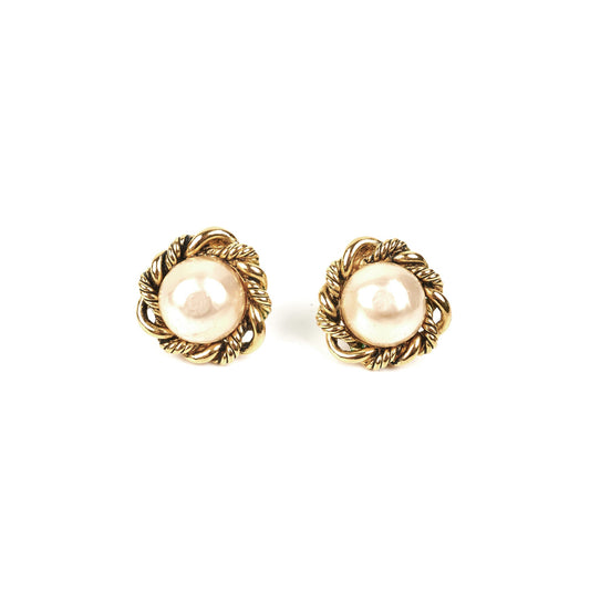 Chanel Vintage Pearl Earring Clasp