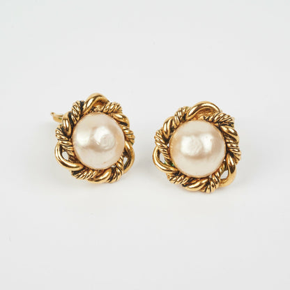 Chanel Vintage Pearl Earring Clasp