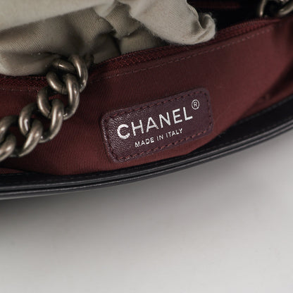 Chanel New Medium Boy Velvet Black