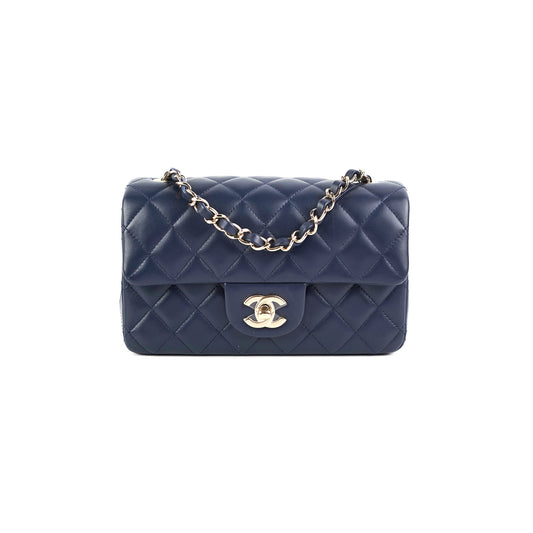 Chanel Mini Rectangular Navy