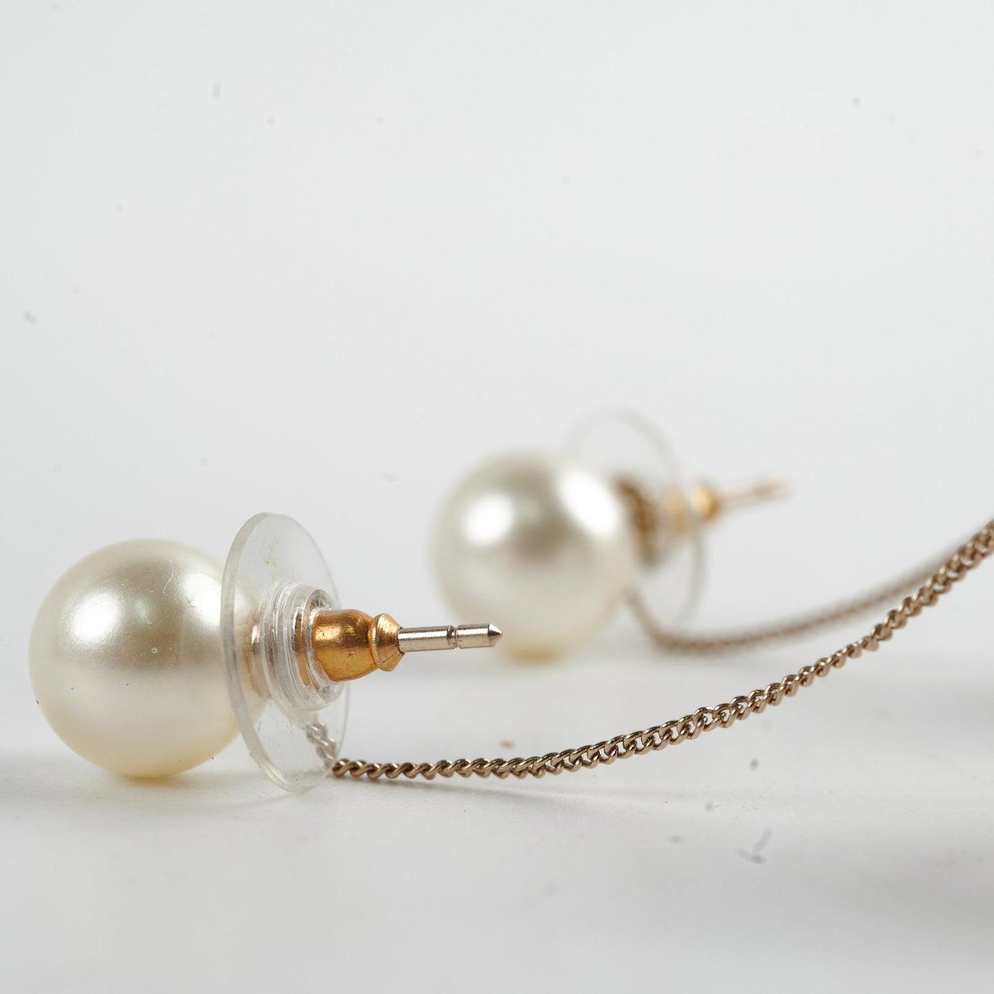 Chanel Pearl Drop Earrings Costume Jewellery