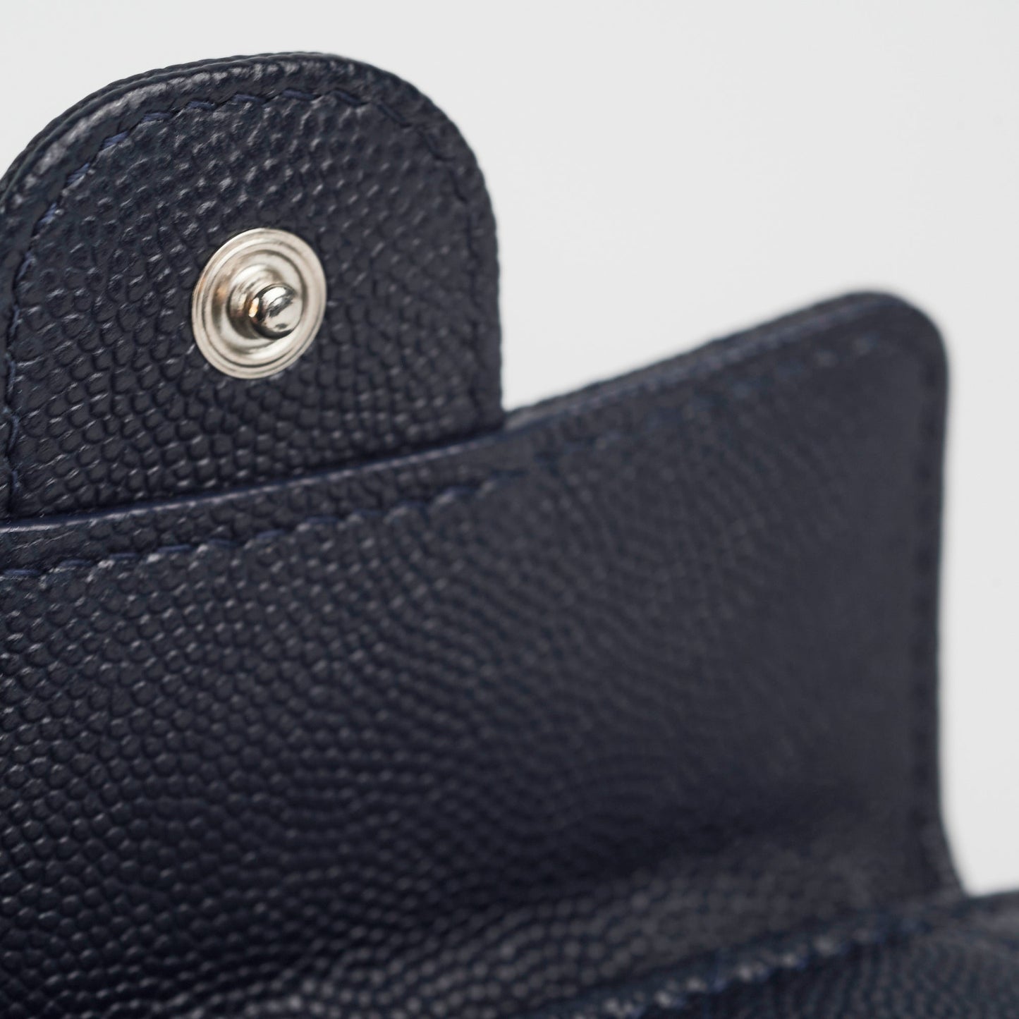 Chanel Caviar Compact Wallet Navy