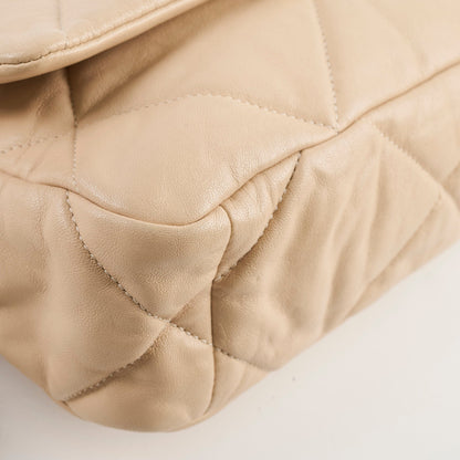 Chanel 19 Small Beige Lambskin Crossbody Bag Series 30