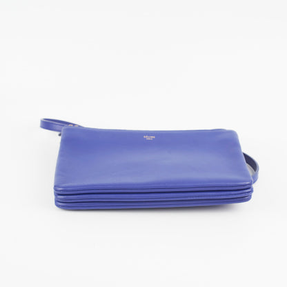 Celine Trio Bag Blue Crossbody