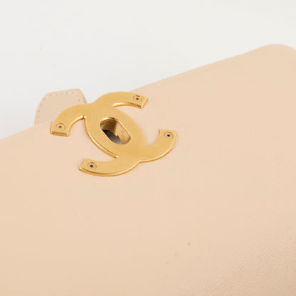 Chanel 19 Small Beige Lambskin Crossbody Bag Series 30