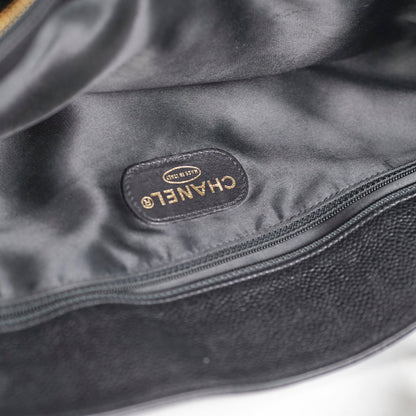Chanel Caviar Large Tote Black