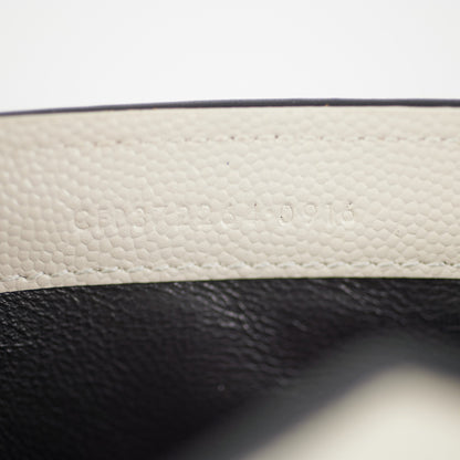 Saint Laurent White Monogram Long Envelope Wallet