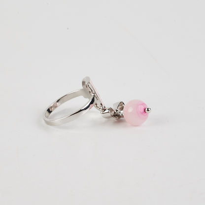 Christian Dior Pink Bow Ring Size L