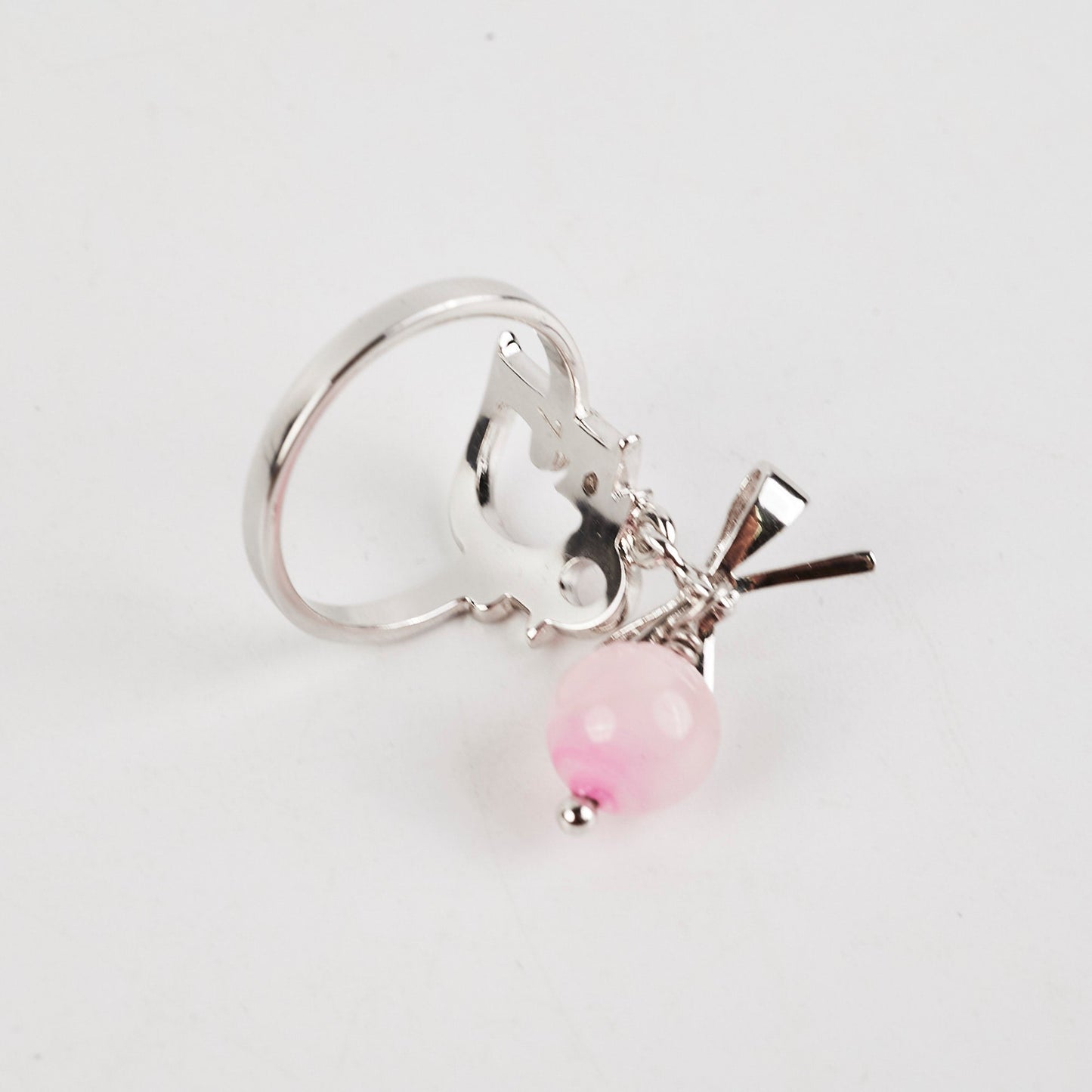 Christian Dior Pink Bow Ring Size L