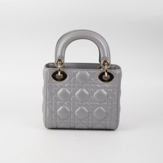 Dior Lady Dior Mini Grey