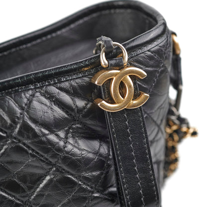 Chanel Medium Gabrielle Calfskin Black - Series 24