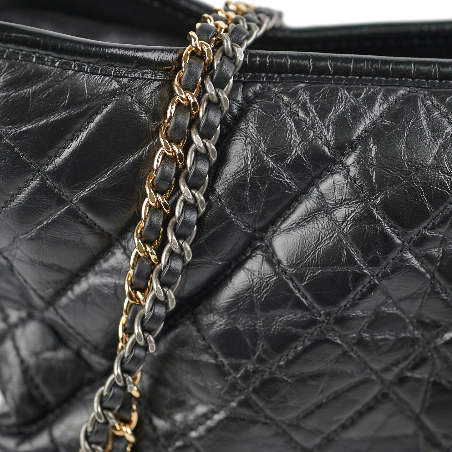 Chanel Medium Gabrielle Calfskin Black - Series 24