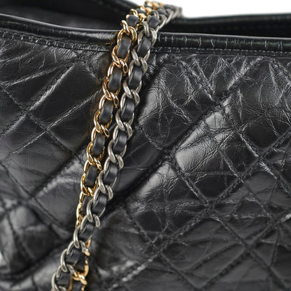 Chanel Medium Gabrielle Calfskin Black - Series 24