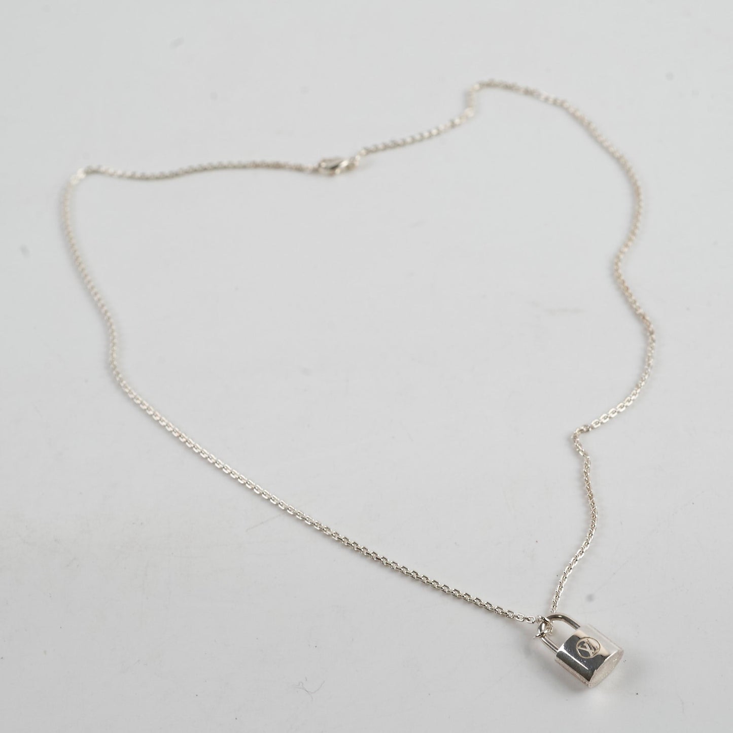 Louis Vuitton Lock Sterling Silver Necklace