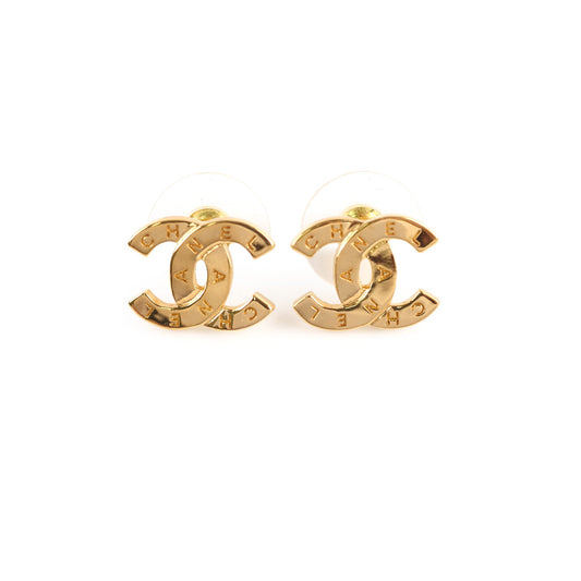 Chanel CC Gold Earrings Costume Jewellery