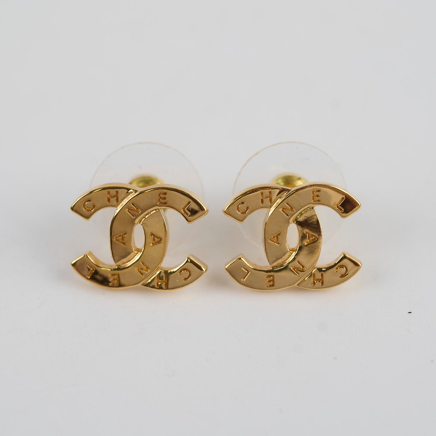 Chanel CC Gold Earrings Costume Jewellery