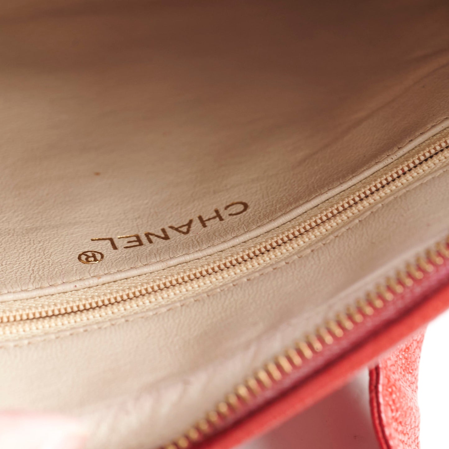 Chanel Camera Red Caviar Crossbody Bag - Series 2