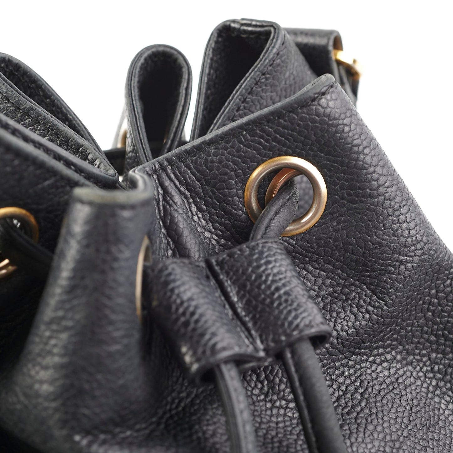 Chanel Bucket Bag Caviar Black