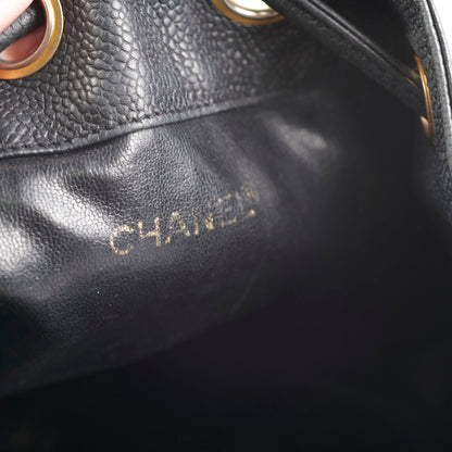 Chanel Bucket Bag Caviar Black