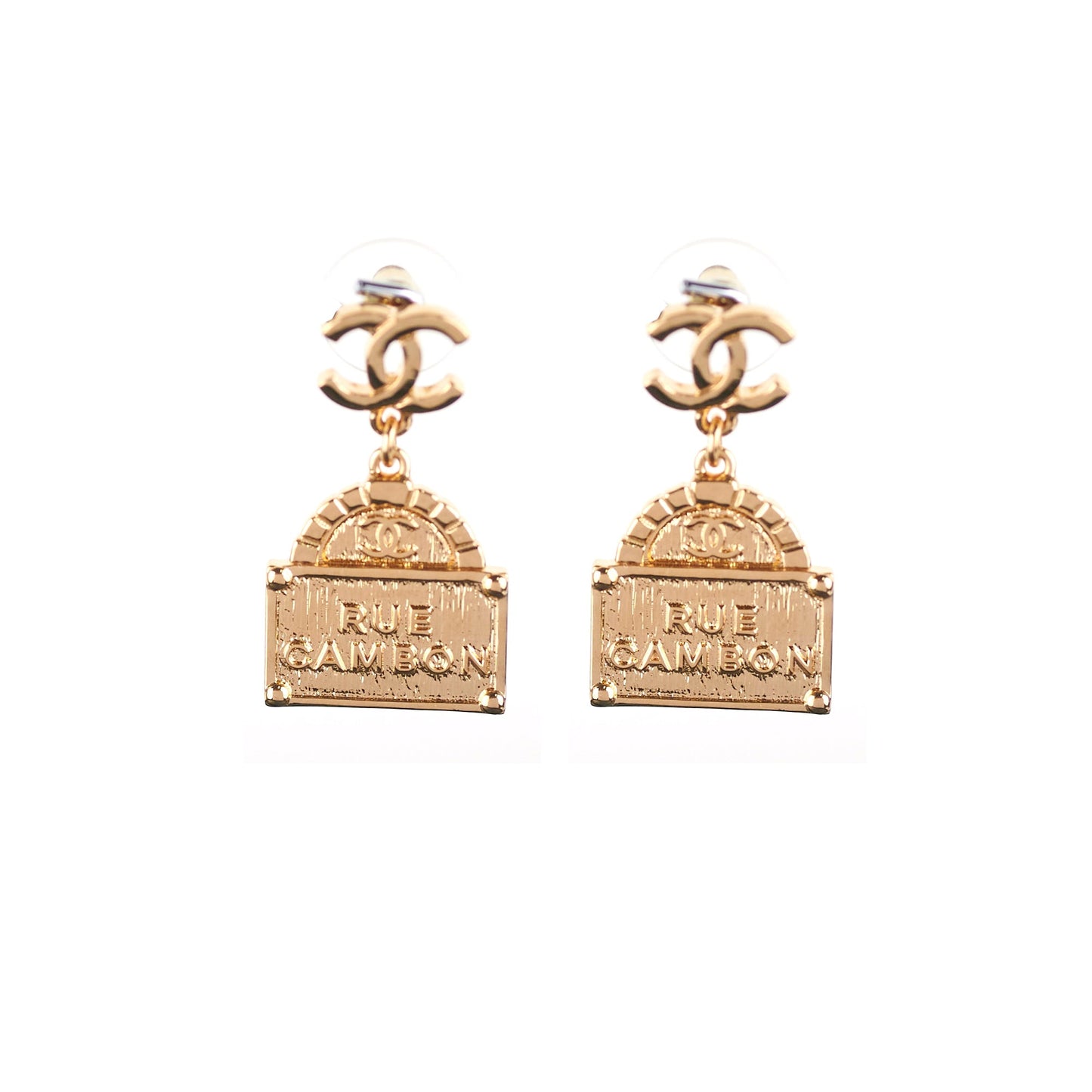 Chanel Gold Cambon Earrings