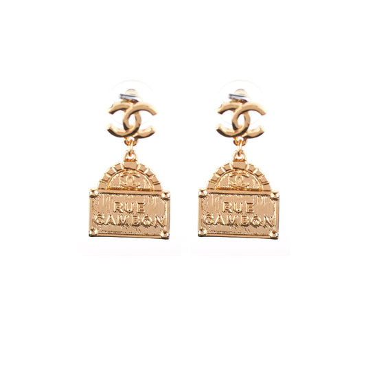 Chanel Gold Cambon Earrings