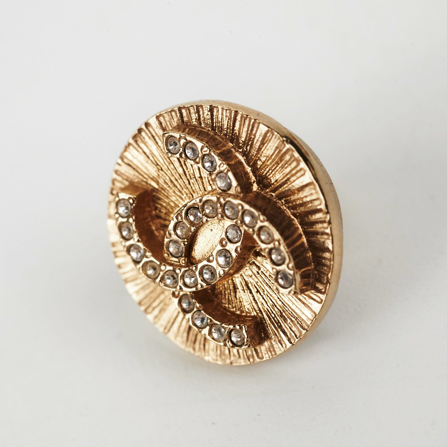 Chanel Round Gold Earrings
