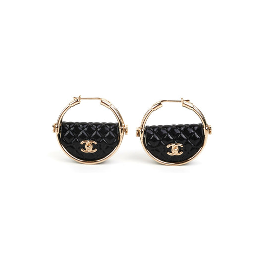 Chanel Hoop Bag Earrings