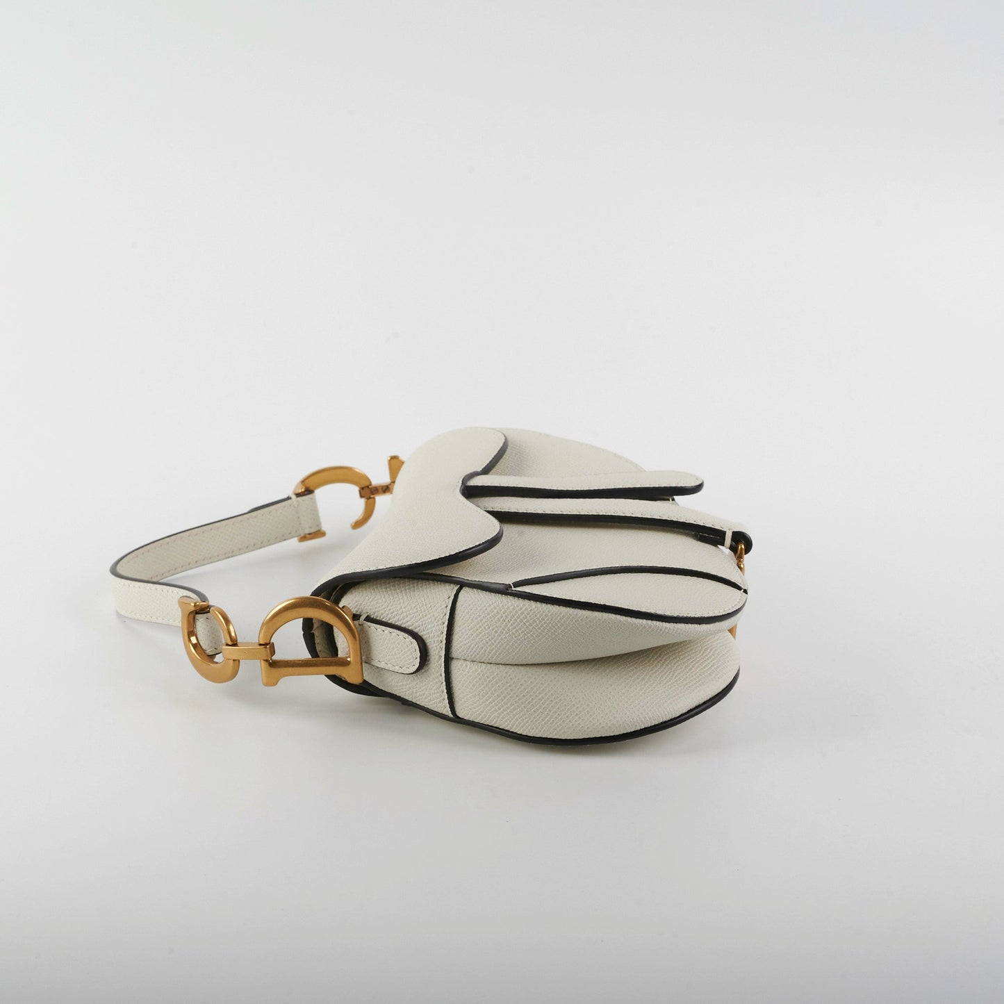 Christian Dior Mini Saddle Latte Bag