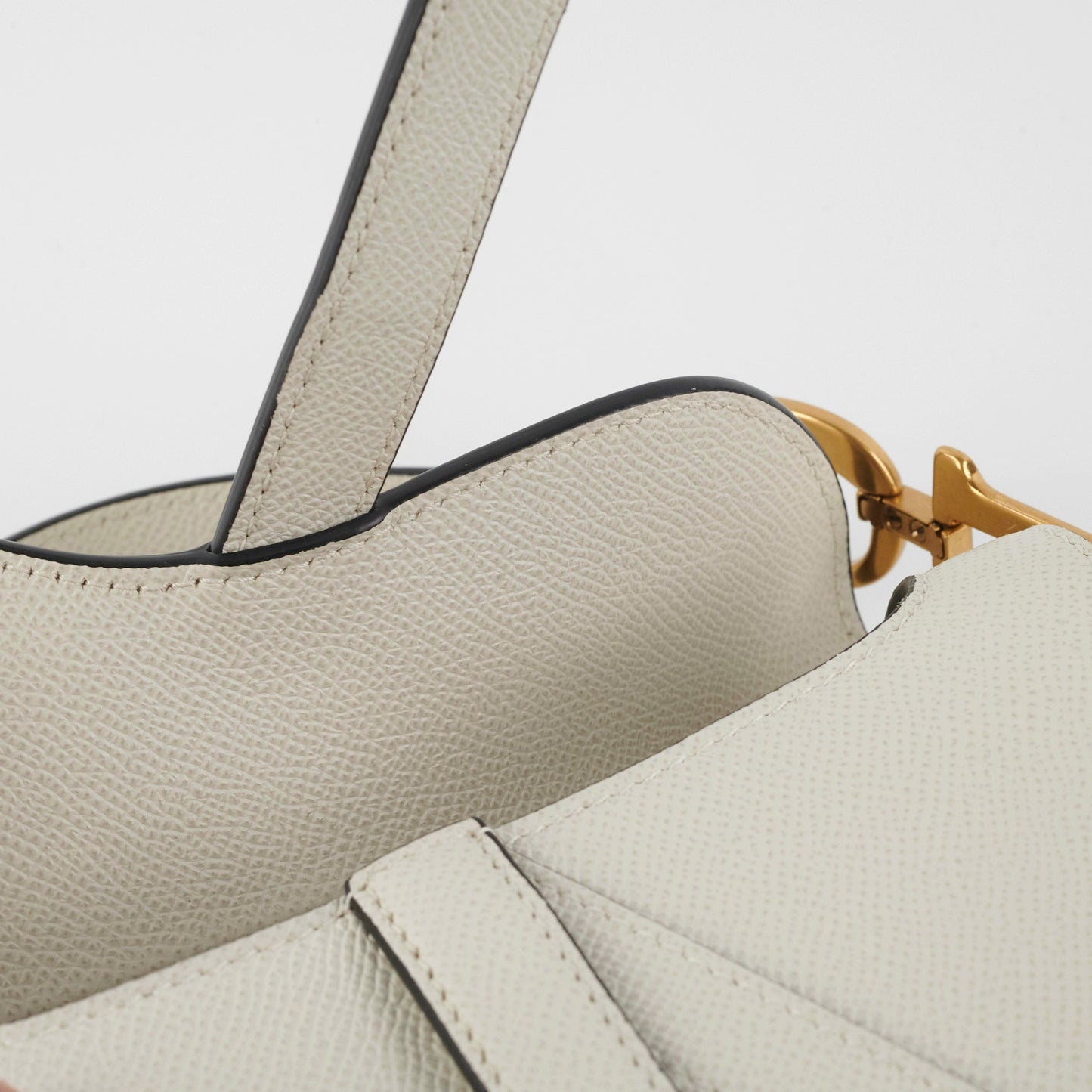 Christian Dior Mini Saddle Latte Bag