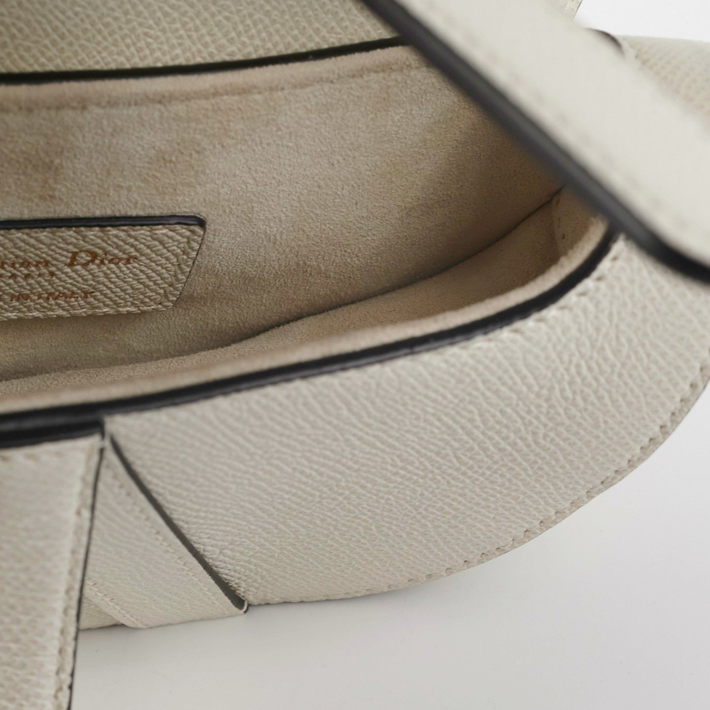 Christian Dior Mini Saddle Latte Bag