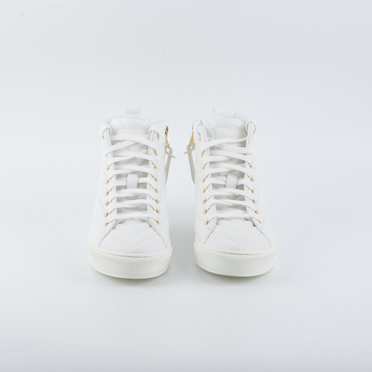Louis Vuitton High Top White Sneaker Size 37