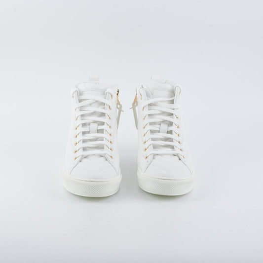 Louis Vuitton High Top White Sneaker Size 37