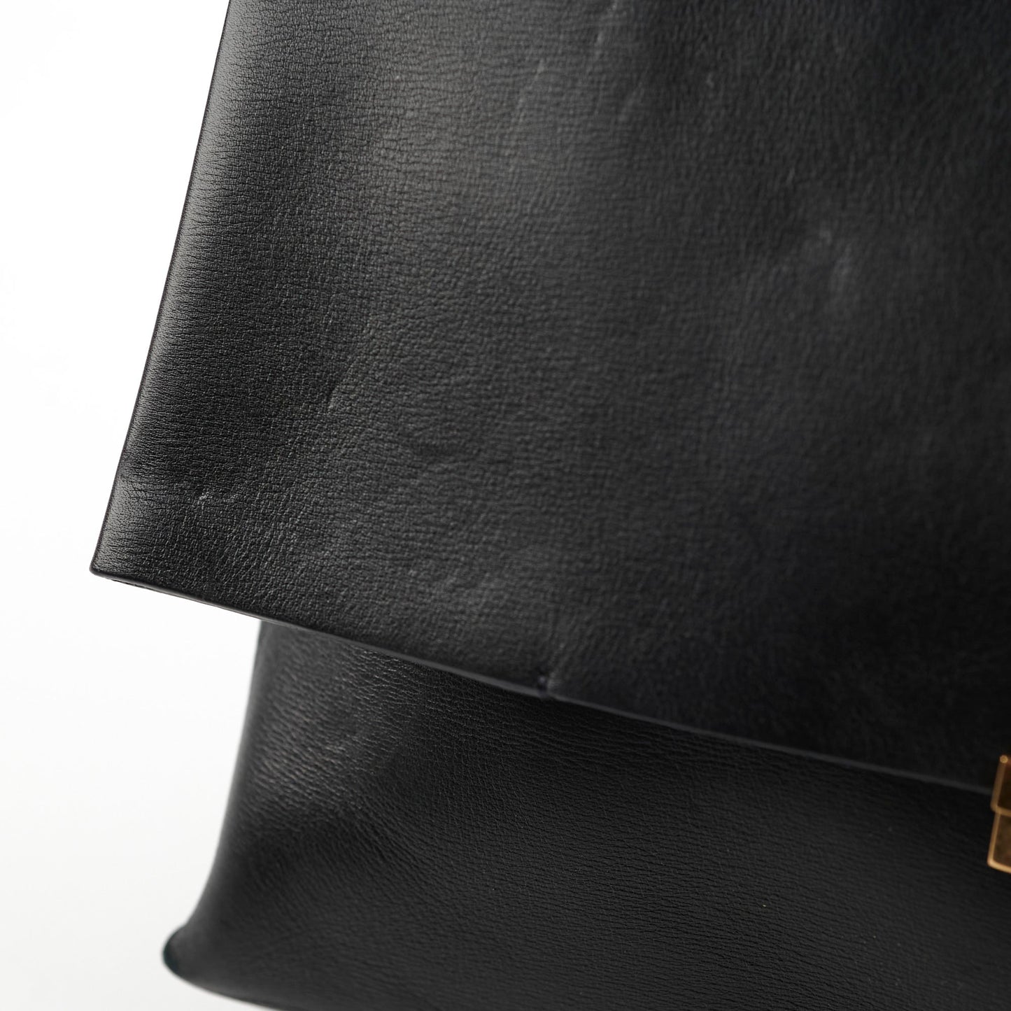 Celine Blade Leather Shoulder Bag Black