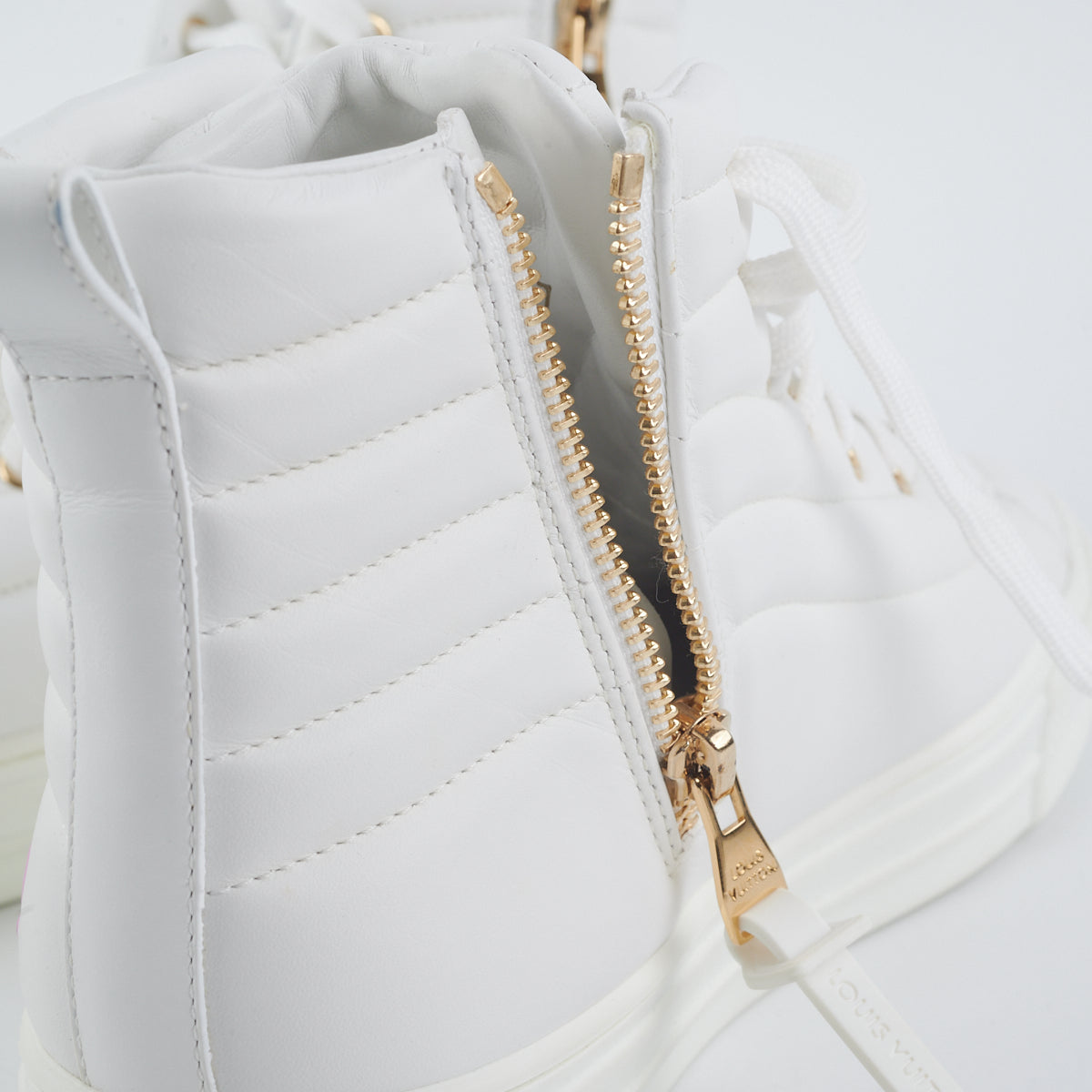Louis Vuitton High Top White Sneaker Size 37