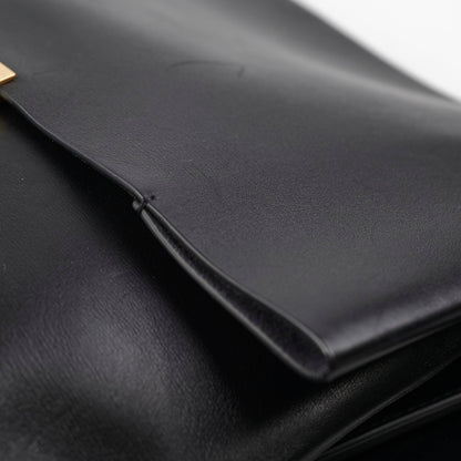 Celine Blade Leather Shoulder Bag Black