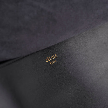 Celine Blade Leather Shoulder Bag Black