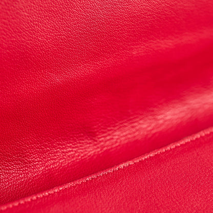 Saint Laurent Red Large Clutch