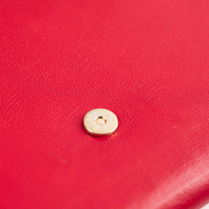 Saint Laurent Red Large Clutch