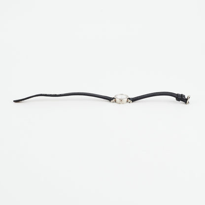 Hermes Faubourg Mini 15mm Watch Navy with 18k White Gold Diamonds