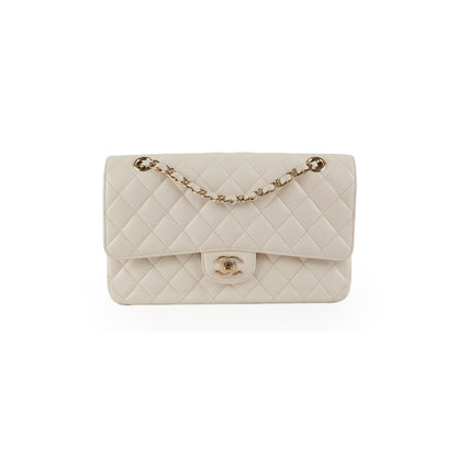 Chanel Quilted Caviar Medium/Large Double Flap Ivory