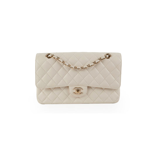 Chanel Quilted Caviar Medium/Large Double Flap Ivory