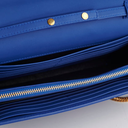 Saint Laurent Blue Ligne Y Clutch