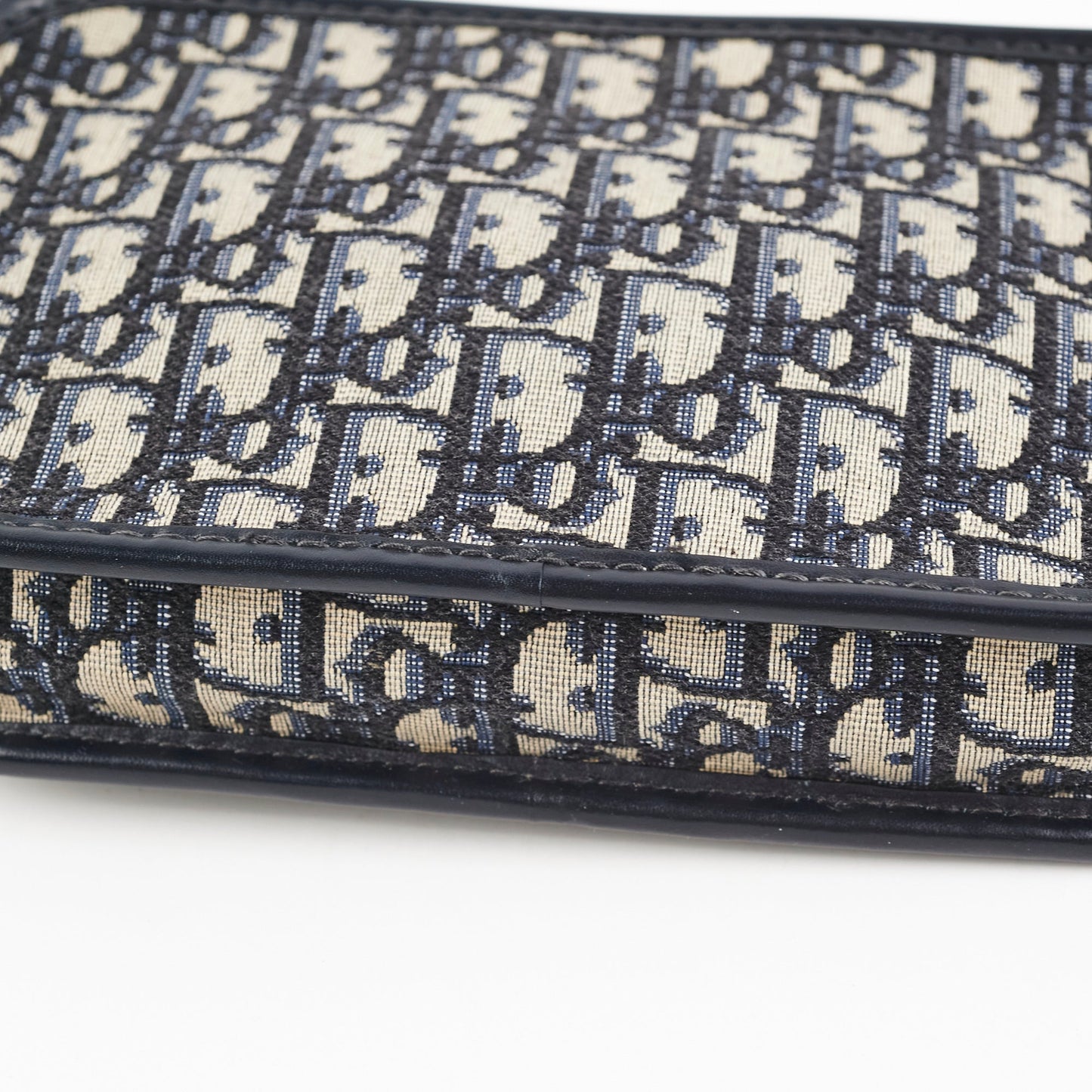 Christian Dior Oblique Navy Pouch