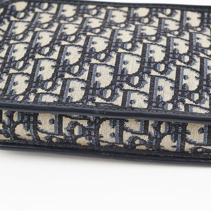 Christian Dior Oblique Navy Pouch