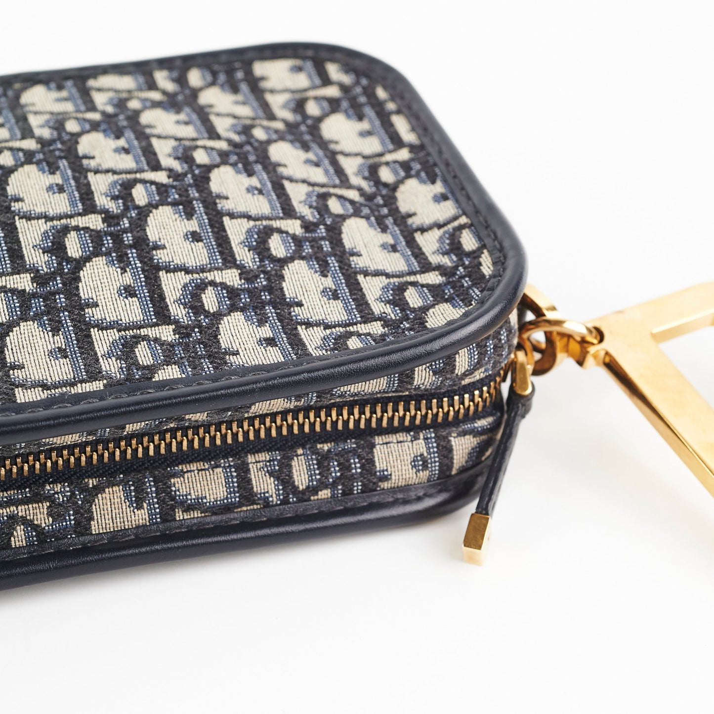 Christian Dior Oblique Navy Pouch