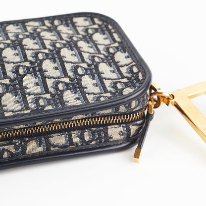 Christian Dior Oblique Navy Pouch