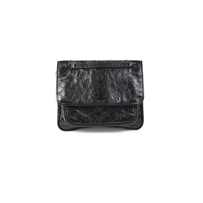 Saint Laurent Niki Medium Black Vintage Leather