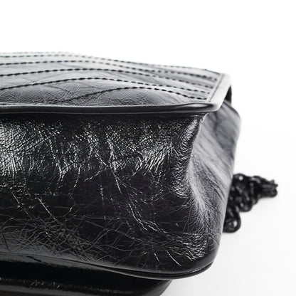 Saint Laurent Niki Medium Black Vintage Leather