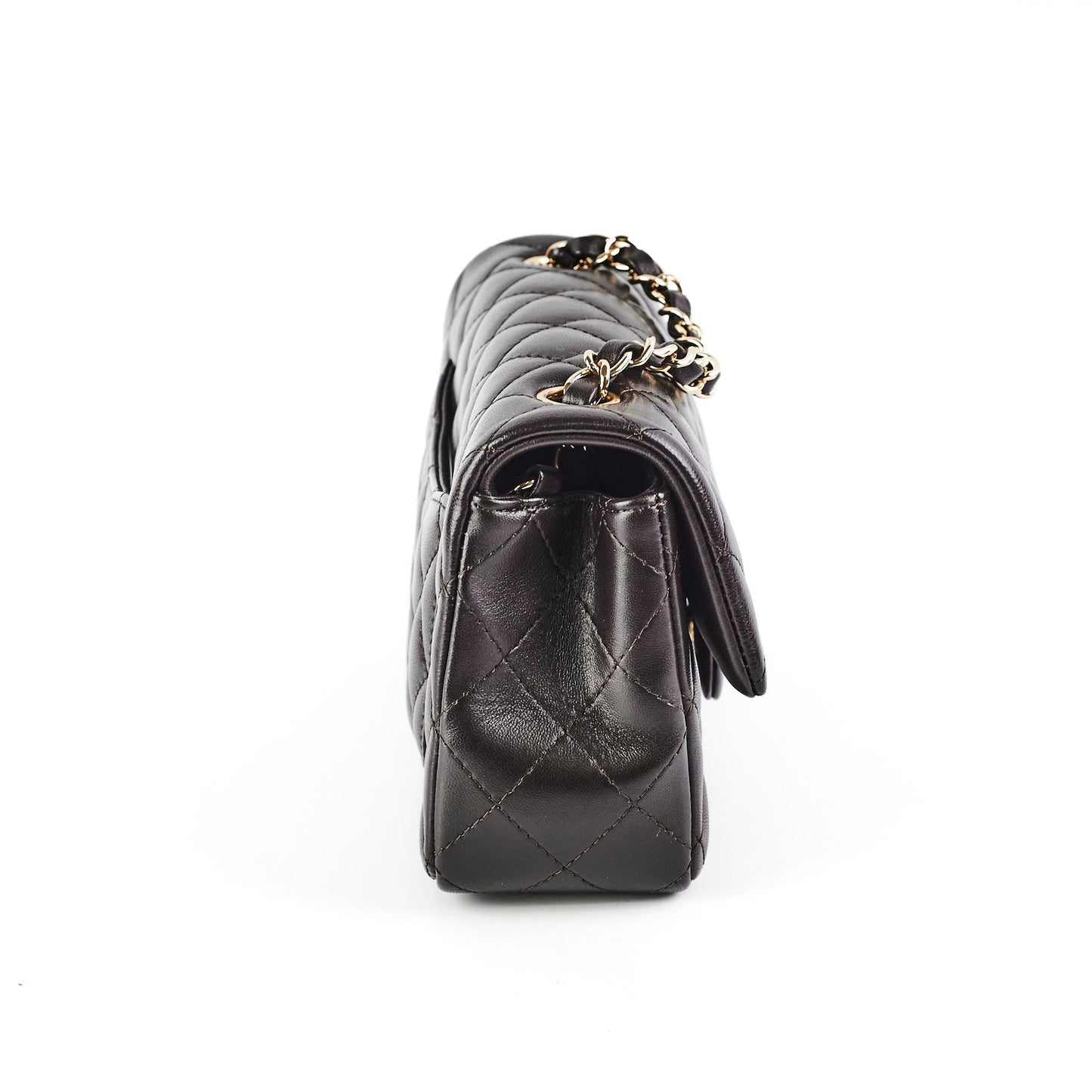 Chanel Mini Rectangular Dark Chocolate Microchip HOLD